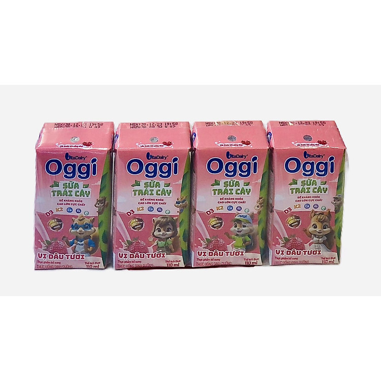 Nơi mua Combo 3 Lốc Sữa Trái Cây Oggi Vị Dâu Hàng chuẩn Giá rẻ