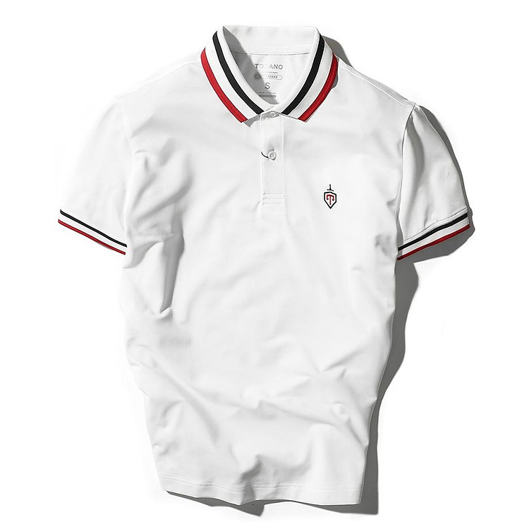 Áo polo nam, áo thun nam có cổ thương hiệu TORANO, có 2 màu trắng xanh TP628