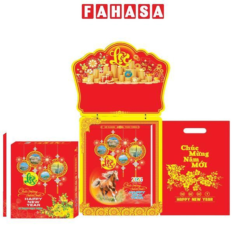 Lịch Bloc Cực Đại 2026 - Non Sông Gấm Vóc - Sách Thời Đại STĐ-NST03