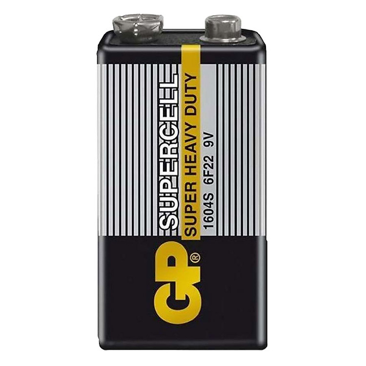 Pin GP Carbon Zinc Supercell 9V GP1604S-2-G55 (1 Viên/ Vỉ) - Hàng Chính Hãng