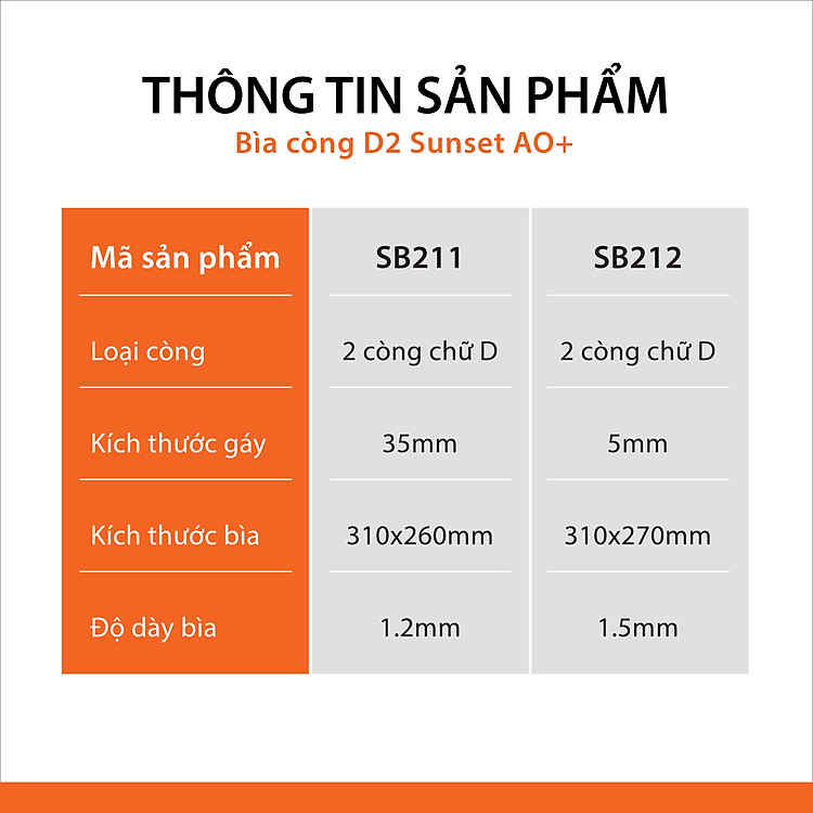 Bìa file còng A4 Sunset (3.5cm) - Xanh dương - Ảnh 6