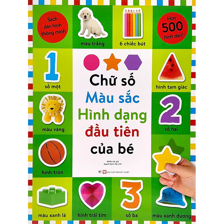 Sách Dán Hình Thông Minh - Chữ Số, Màu Sắc, Hình Dạng Đầu Tiên Của Bé - Ảnh 3