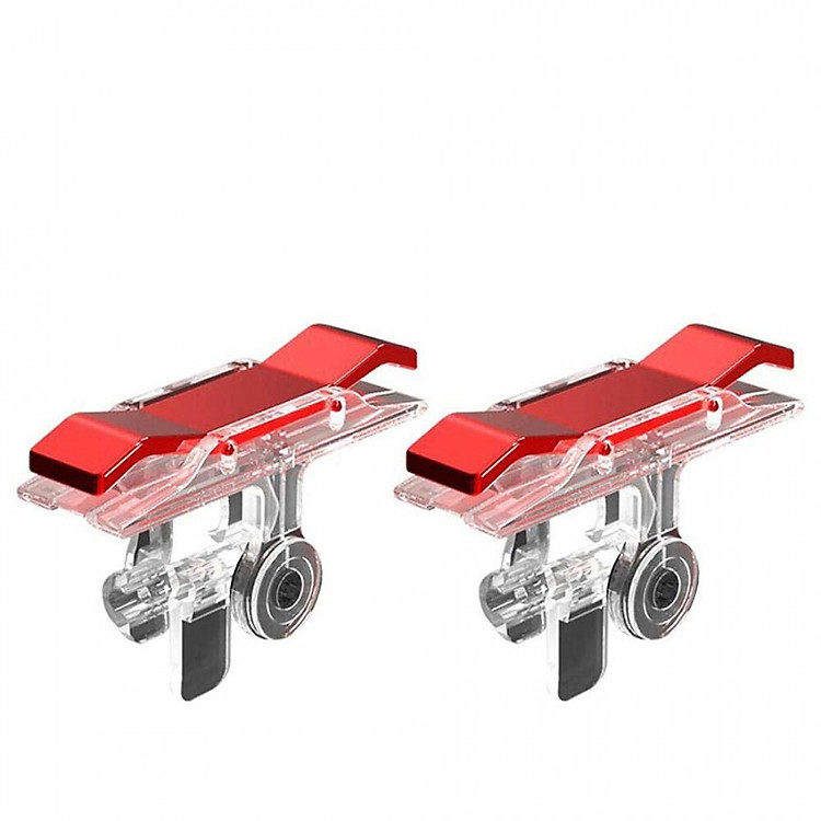 Bộ 2 Nút Chơi Game Pubg Mobile, Ros, Cf Dòng E9 Trong Suốt (Đỏ Hoặc Bạc)