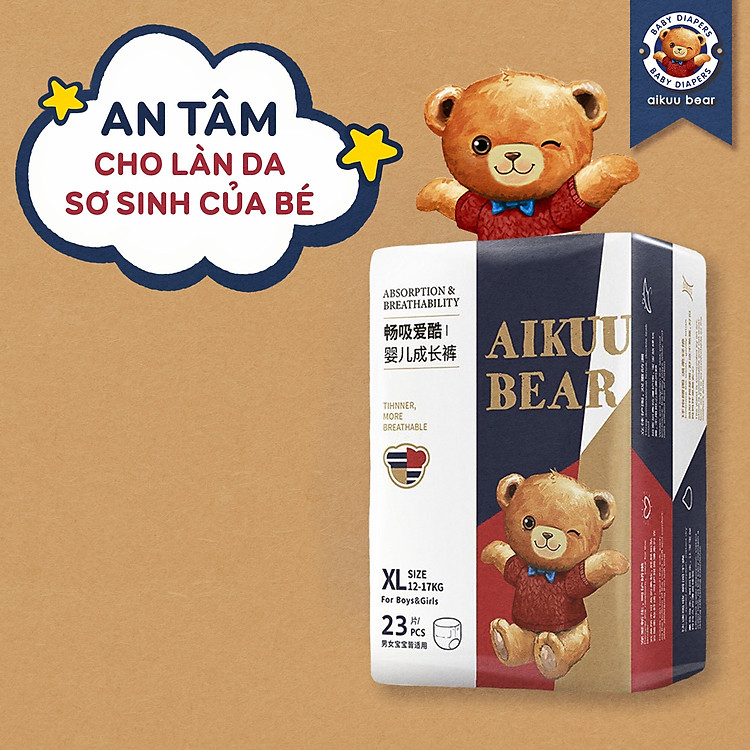 Tã Bỉm AIKUU BEAR Chính Hãng Ưu đãi - Hình ảnh 2