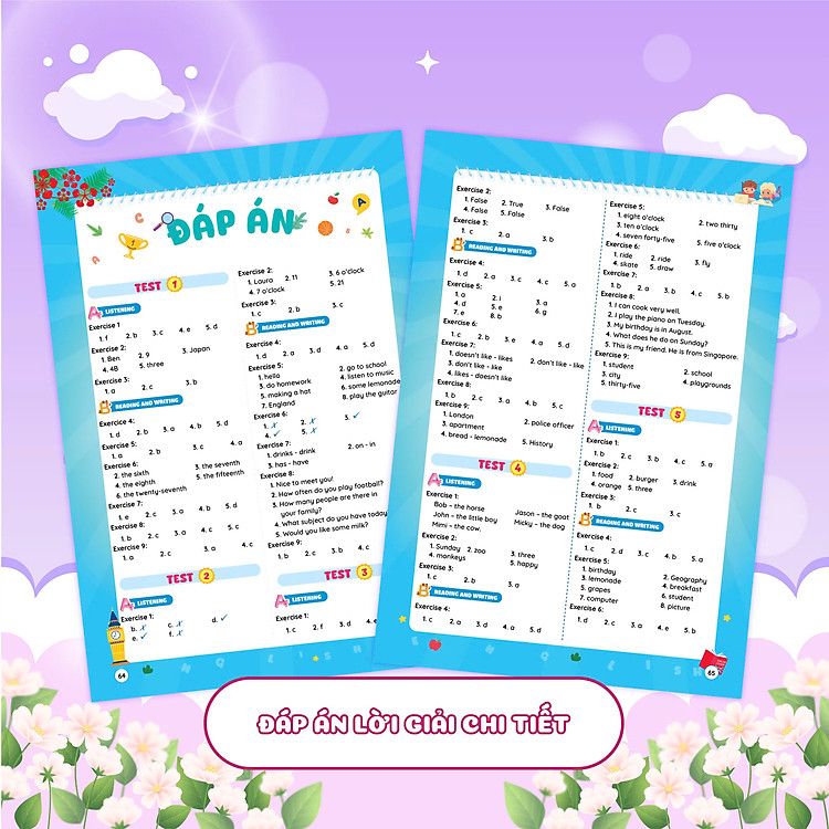 Phiếu Ôn Hè Tiếng Anh Lớp 4 - Ảnh 5