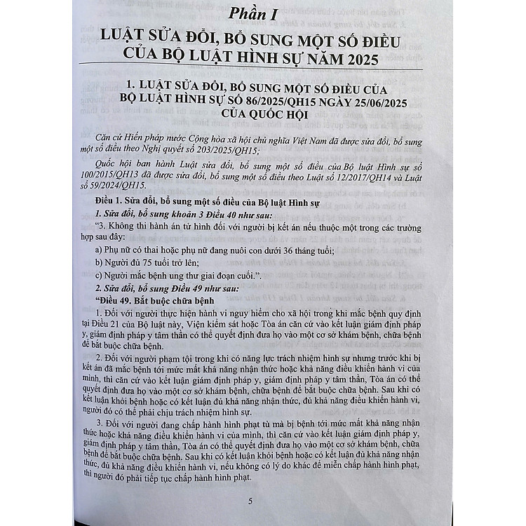 Bộ Luật Hình Sự Năm 2015 (Sửa Đổi, Bổ Sung Năm 2017, 2025) - Ảnh 2