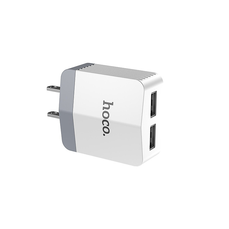Cốc sạc Hoco C13B hỗ trợ sạc nhanh 3.4A 2 cổng USB Max cho iPhone/iPad/Samsung/Huawei/Xiaomi/Android - Hàng chính hãng