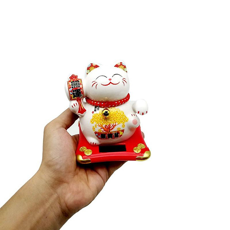 Tượng Mèo Thần Tài Vẩy Tay Tự Động 0505 - Ảnh 5