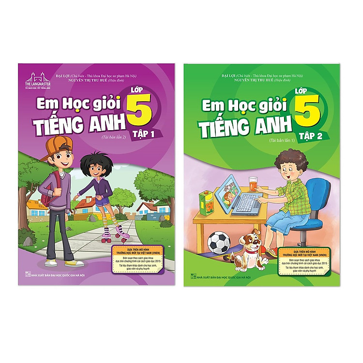 Em Học Giỏi Tiếng Anh Lớp 5 (Tái Bản 2020 có sửa chữa bổ sung trọn bộ 2 tập)