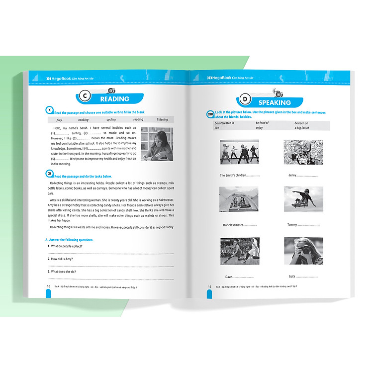 Big 4 bộ đề tự kiểm tra 4 kỹ năng Nghe - Nói - Đọc - Viết tiếng Anh cơ bản và nâng cao lớp 7 (Tập 1) - Ảnh 4