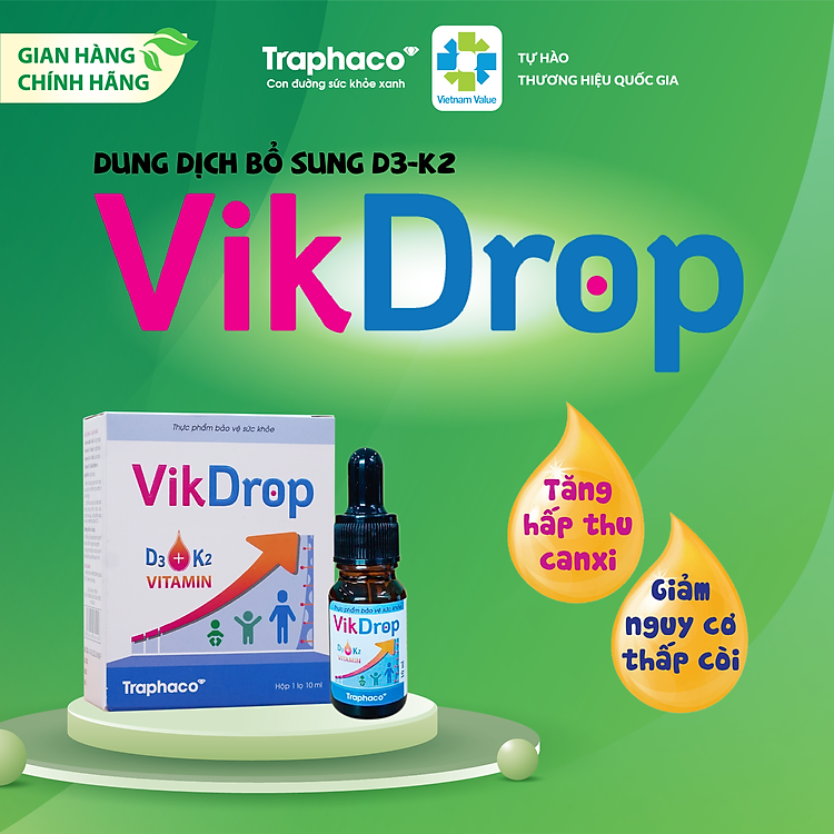 VIKDROP - Tăng cường hấp thu canxi Tin cậy Tiết kiệm - Hình ảnh 3