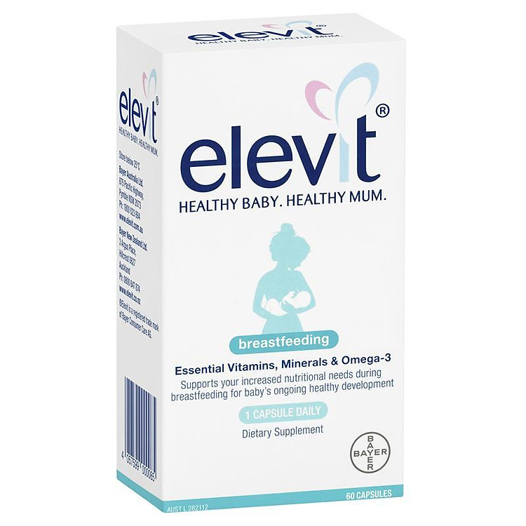Viên nang vitamin tổng hợp Elevit Breastfeeding Multivitamin Capsules 60 Pack (60 Days)