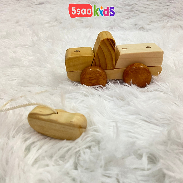 Ô tô lắp ghép mini gỗ 5Saokids Chính hãng Giá tốt - Hình ảnh 3