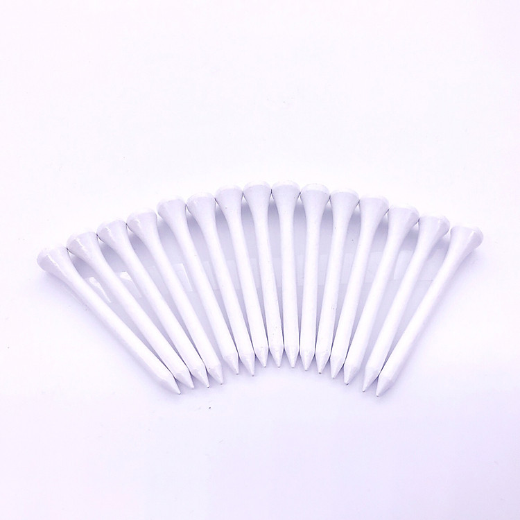 Tee Golf Gỗ, Màu Trắng 50 Cây