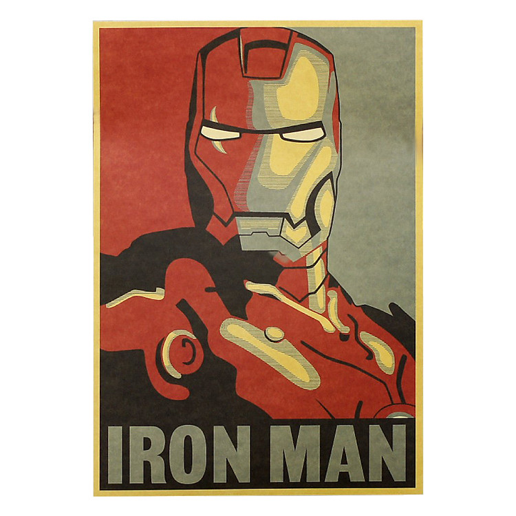 Tranh Iron Man Retro (51.5 x 36cm)
