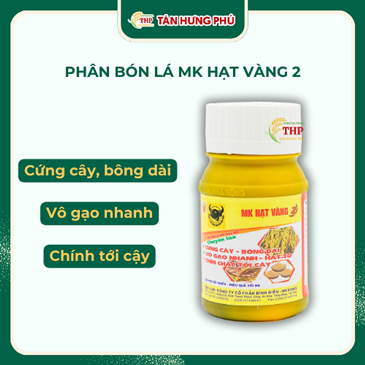 Phân Bón Lá Đầu Trâu MK Hạt Vàng 2 (5-2-10) chai 100ml