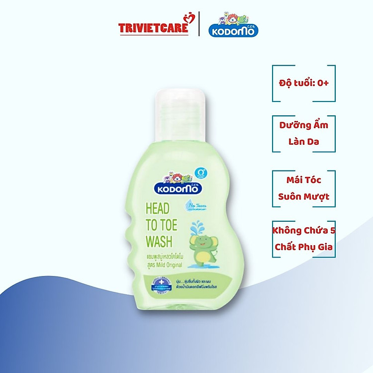 Dầu tắm gội Kodomo Mild 100ml Chính hãng Giá tốt - Hình ảnh 2