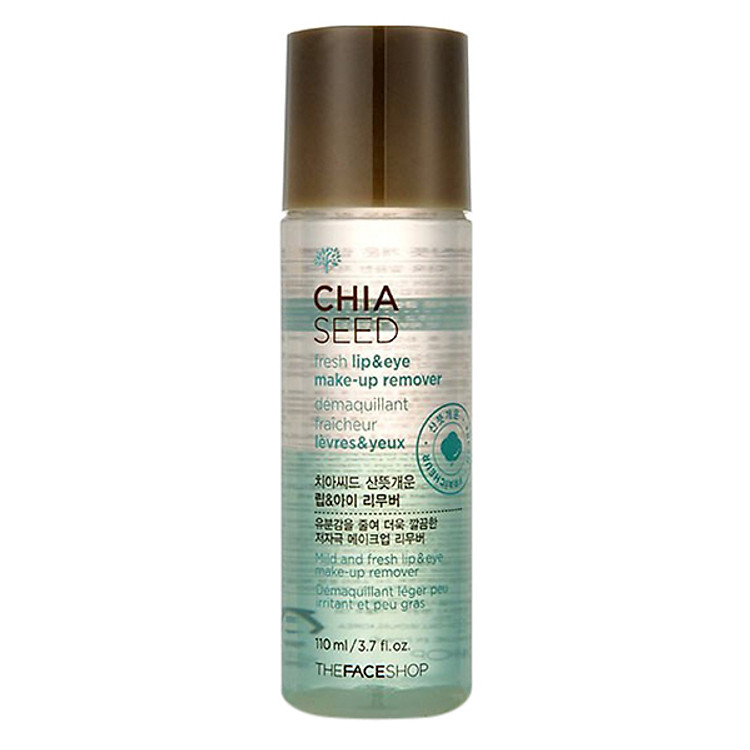 Tẩy Trang Mắt Và Môi The Face Shop Chia Seed Fresh Lip&Eye Make-Up Remover 30400527 (110ml)