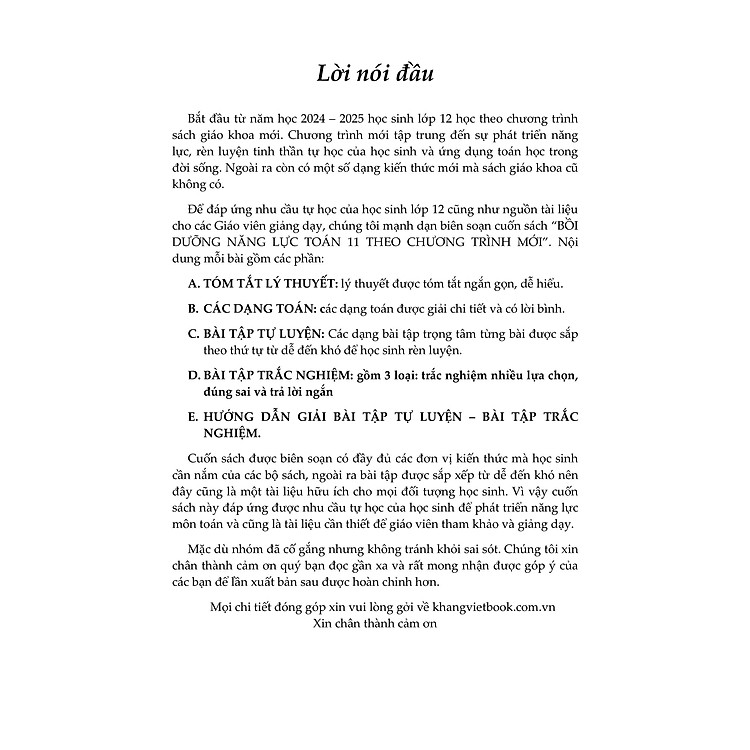 Bồi Dưỡng Năng Lực Toán 12 - Tập 1 - Ảnh 5