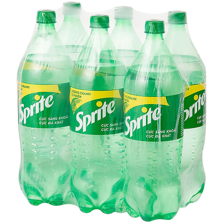 Lốc 6 Chai Nước Giải Khát Có Gas Sprite (1.5L / Chai)