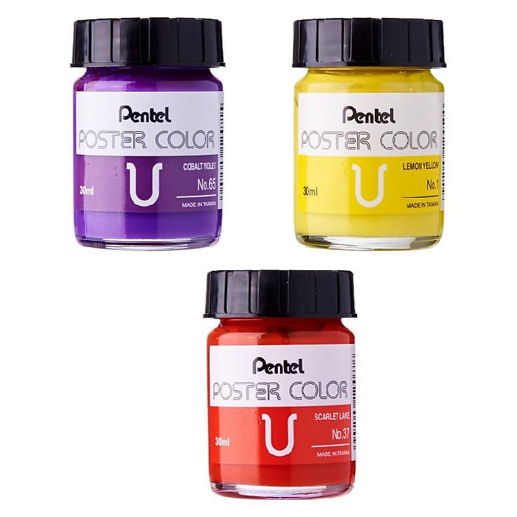 Màu Bột Poster Pentel Wpu (Bán lẻ theo lọ) - Ảnh 3