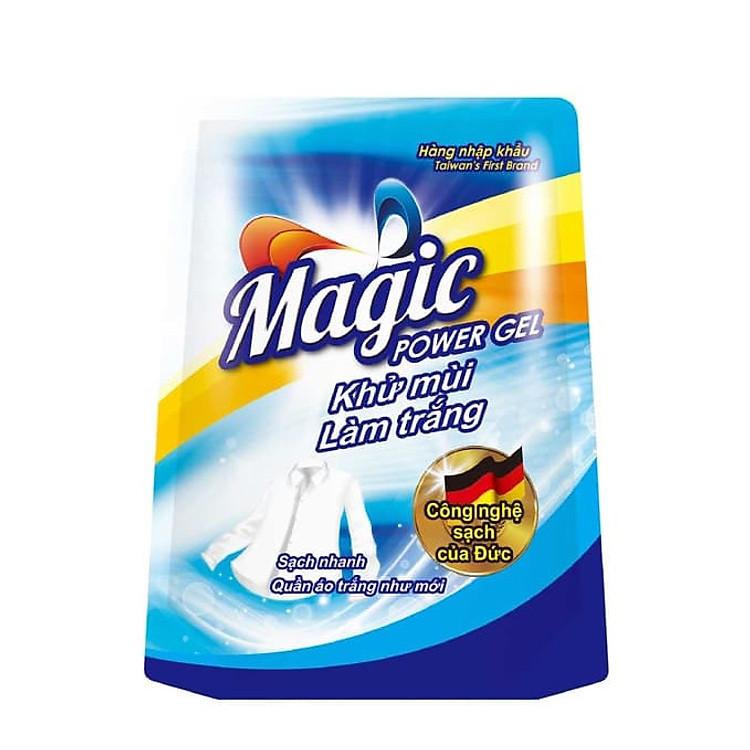 Nước giặt khử mùi làm trắng Magic túi 1.6kg (1.55L)