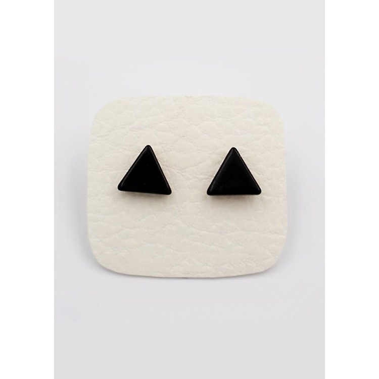 Bông tai nam châm tam giác 9mm BNC17 (Màu đen)