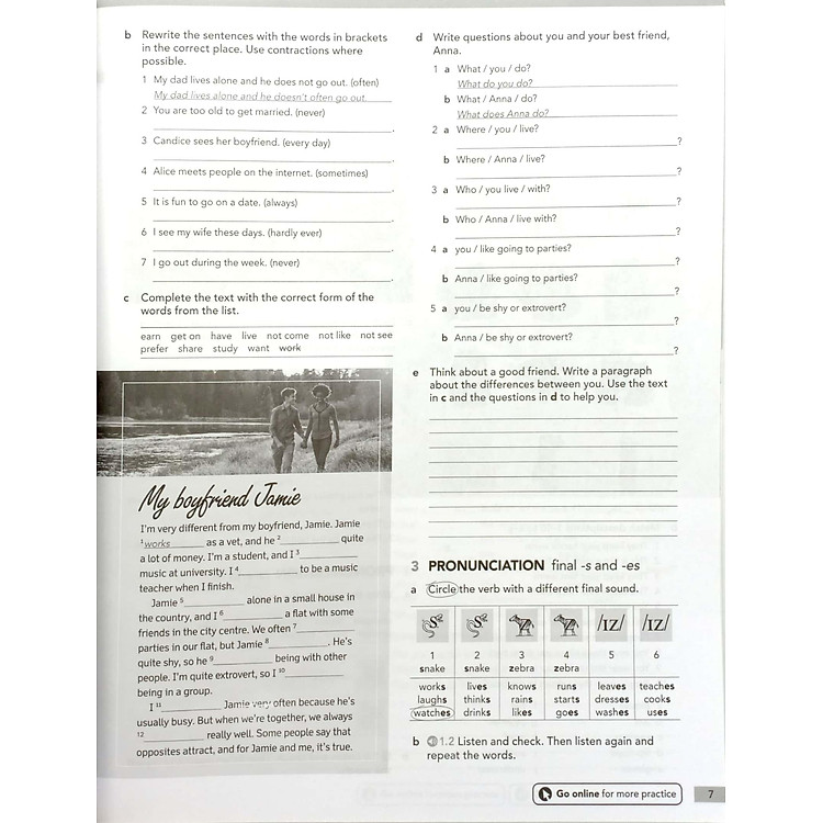 English File 4th Edition: Pre-Intermediate: Workbook With Key - Ảnh 7