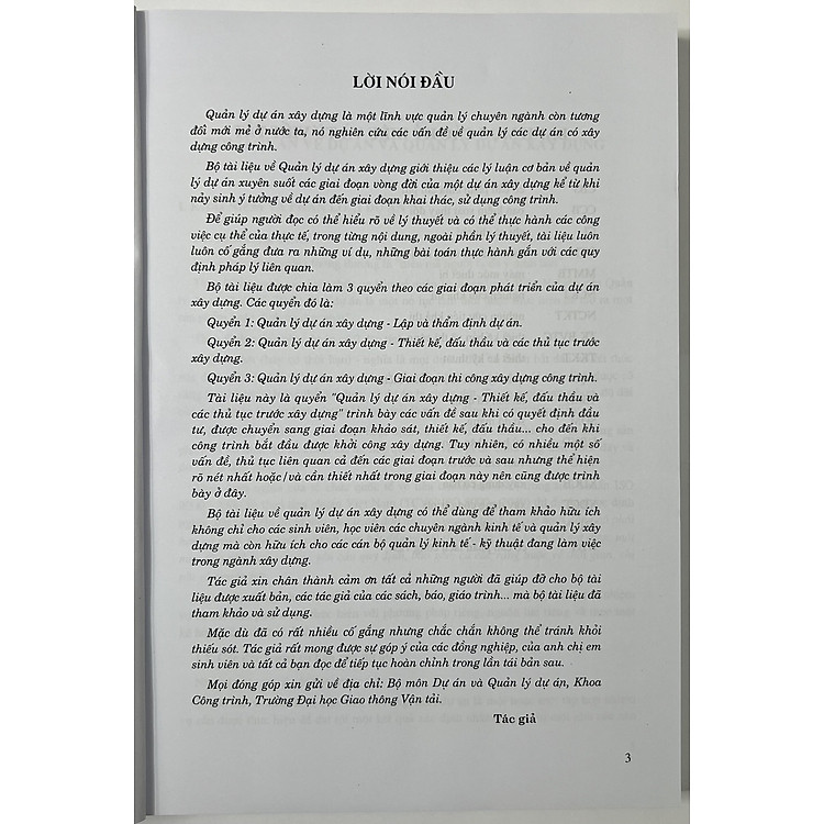 Quản Lý Dự Án Xây Dựng Thiết Kế, Đấu Thầu Và Các Thủ Tục Trước Xây Dựng - Ảnh 3