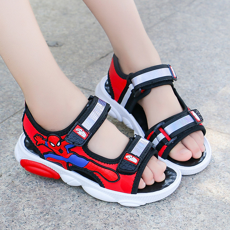 Sandal Bé Trai Dép Siêu Nhân Cho Bé Từ 4-16 Tuổi Dáng Thể Thao Quai Mềm Đế Êm Kháng Khuẩn Dành Cho Các Bé Yêu Thích Nhân Vật Siêu Nhân D21