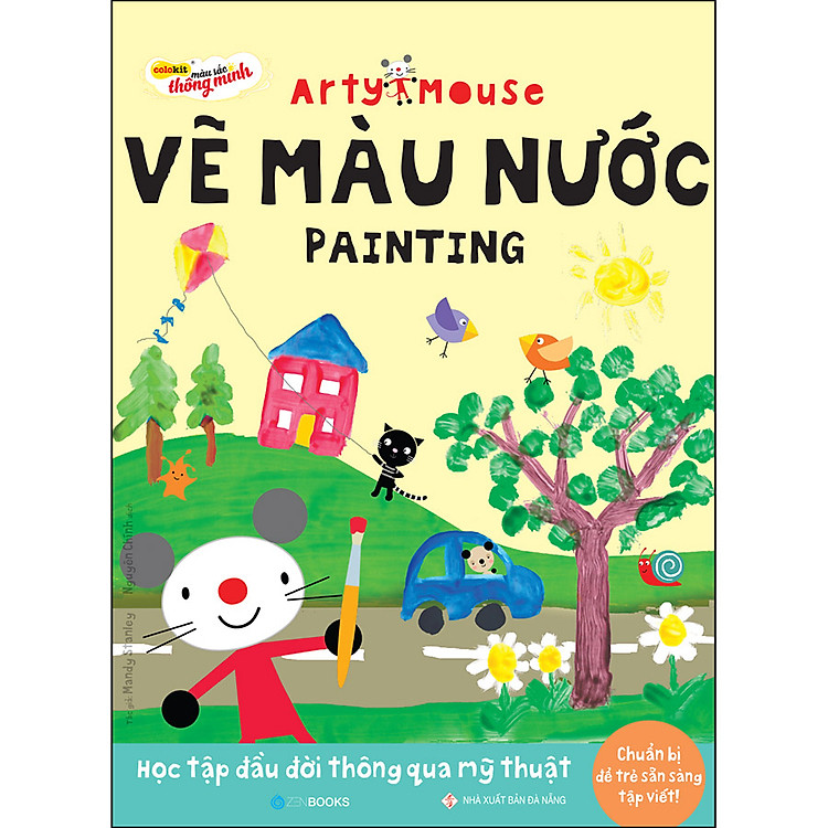 Sách Arty Mouse - Vẽ Màu Nước (Học Tập Đầu Đời Thông Qua Mỹ Thuật)
