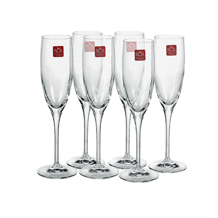 Combo 6 ly uống Champagne RCR Aliseo