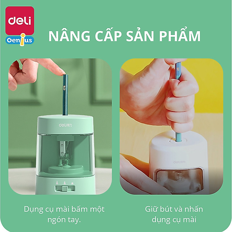 Gọt Bút Chì Điện Tự Động Deli (1 chiếc) - Ảnh 6