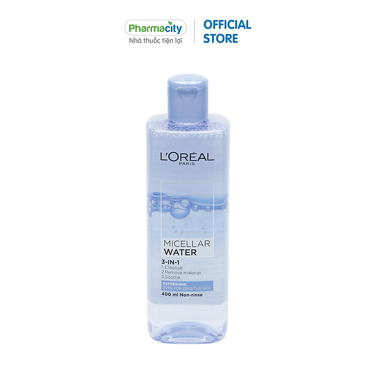 Nước tẩy trang tươi mát L'Oreal Micellar Water Refreshing (400ml)