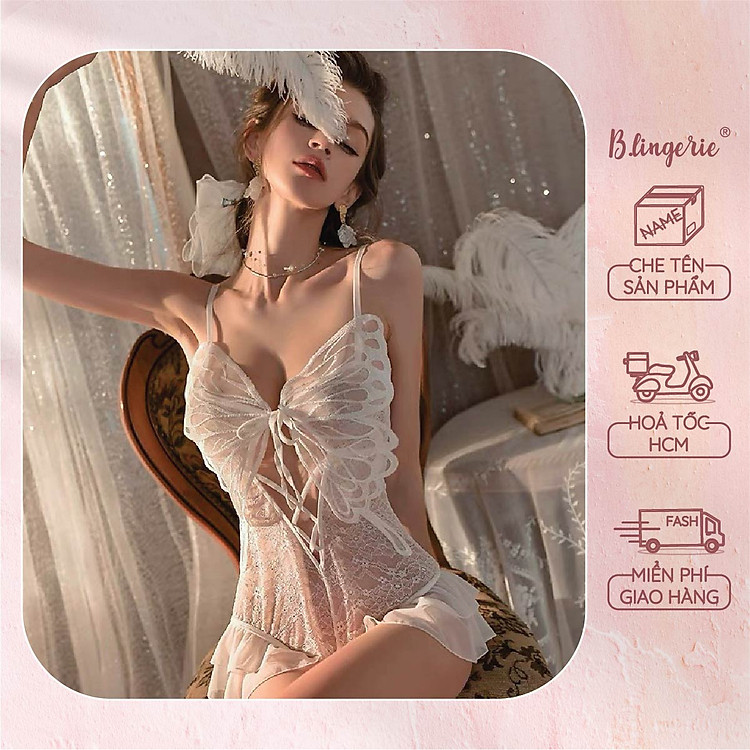 Bộ Bodysuit Ren Hồ Điệp - B.Lingerie