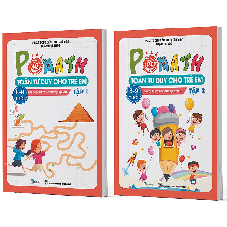 POMath – Toán Tư Duy Cho Trẻ Em 8 – 9 Tuổi (2 Tập)
