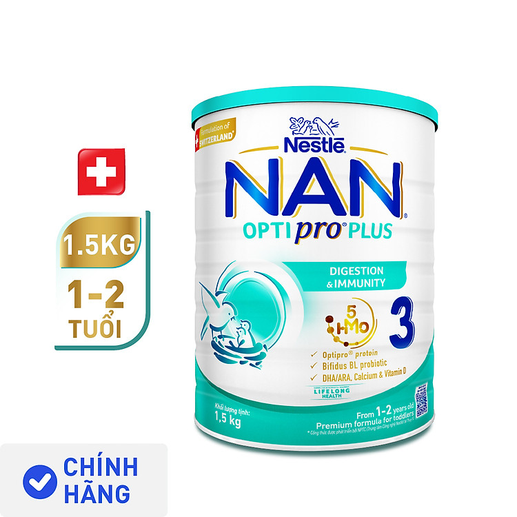 Tham Khảo tại ConCung: Sữa bột Nestlé NAN OPTIPRO PLUS 3 1500g , nhận ngay nhiều Ưu đãi