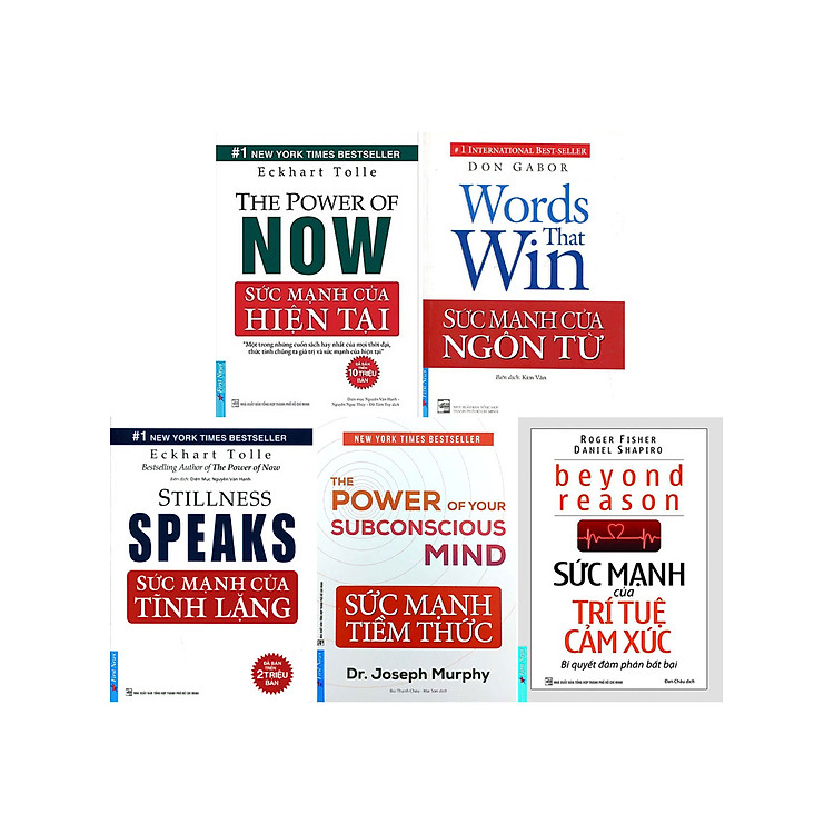 Combo 5 Cuốn Sách: Sức Mạnh Của Hiện Tại + Sức Mạnh Của Ngôn Từ + Sức Mạnh Của Tĩnh Lặng + Sức Mạnh Tiềm Thức + Sức Mạnh Của Trí Tuệ Cảm Xúc _FN
