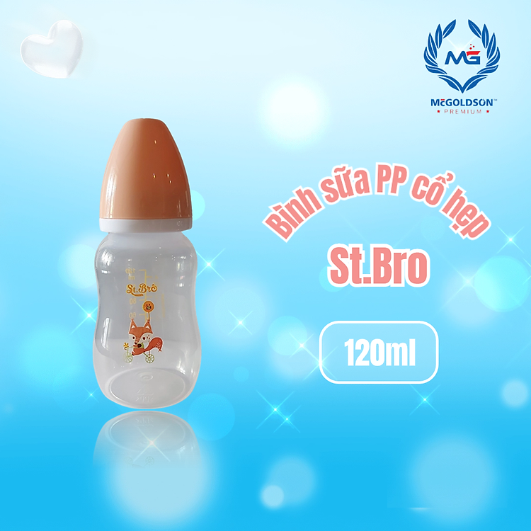 Tìm mua tại Avakids:Bình sữa McGOLDSON-St.Bro 120ml - Hồng, tràn ngập Khuyến mãi, Ưu đãi