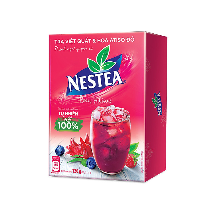 Thực phẩm bổ sung Trà Việt Quất và Hoa Atiso Đỏ NESTEA 10 gói x 12g