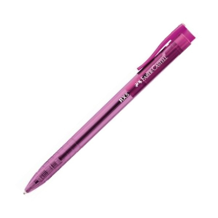 Bộ 3 Bút Bi Rx5 0.5 Faber Castell - 545324 - Blue (Pink)