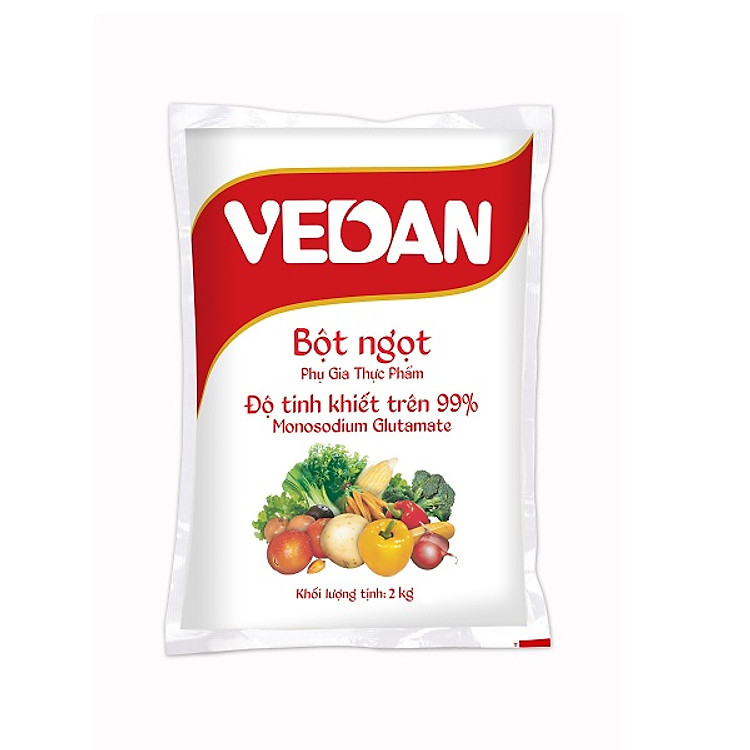 Bột ngọt VEDAN hạt lớn 2kg-Chính hãng-Date mới