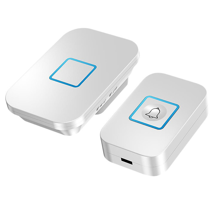 Waterproof Wireless Doorbell Chime Kit with 60 Chimes for Home UK Plug