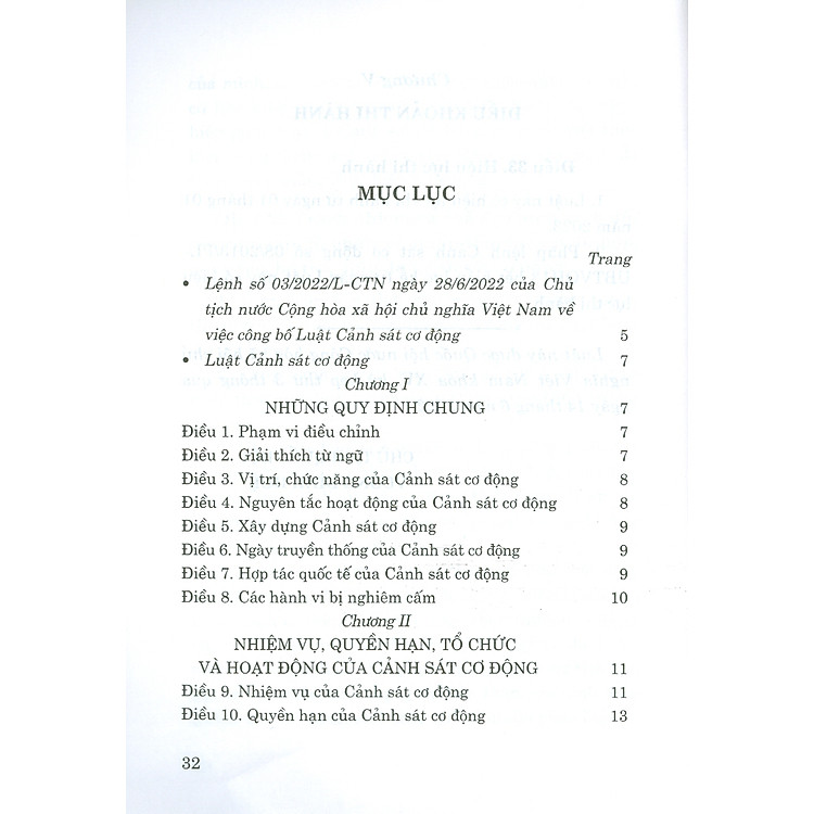 Luật Cảnh Sát Cơ Động (Bản in năm 2022) - Ảnh 5