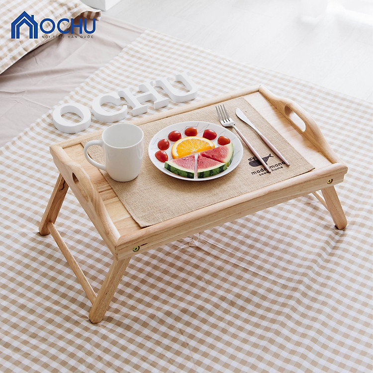 Bàn Ăn Mini Gỗ Thông OCHU - Bed Tray