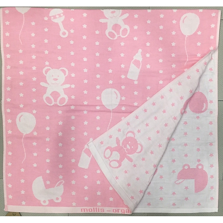 Khăn tắm mollis organic cho bé 70x140cm Chính hãng Tiết kiệm - Hình ảnh 3
