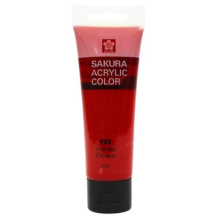 Màu Vẽ Acrylic Sakura 75ml (Dark Red)
