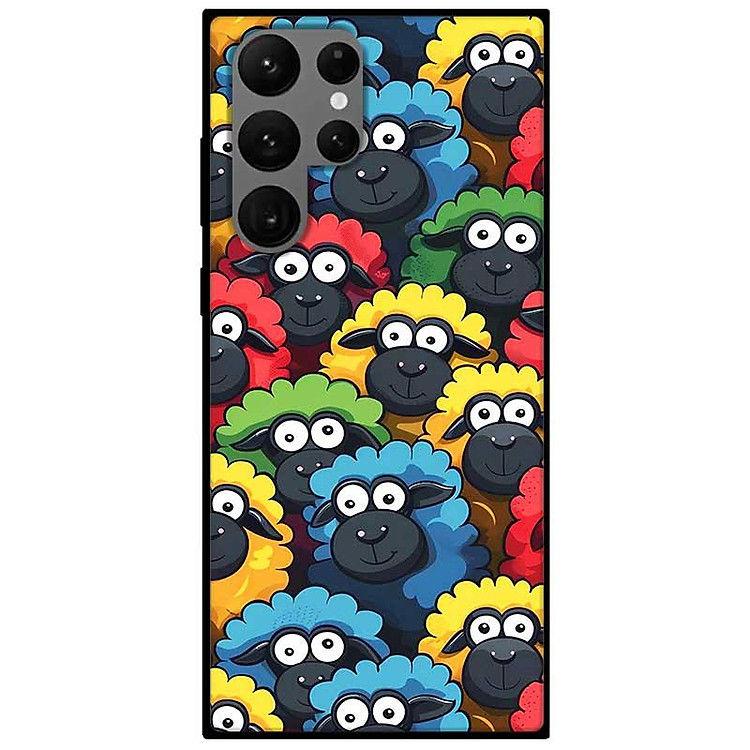 Ốp lưng cho Samsung S21 FE - S23 - S23 Plus - S23 Ultra - S24 - S24 Ultra - Họa Tiết Cừu - Hàng Chính Hãng