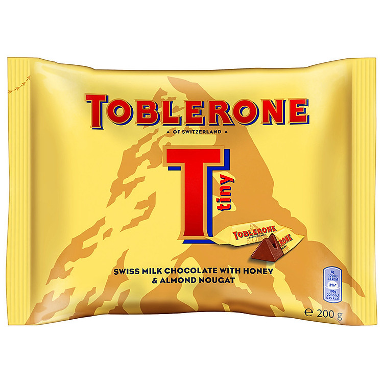 Socola Sữa Toblerone Mật Ong & Hạnh Nhân - Thụy Sĩ