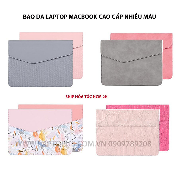 Bao Da Laptop Cao Cấp Lót Nhung Chống Trầy Nhiều Mẫu
